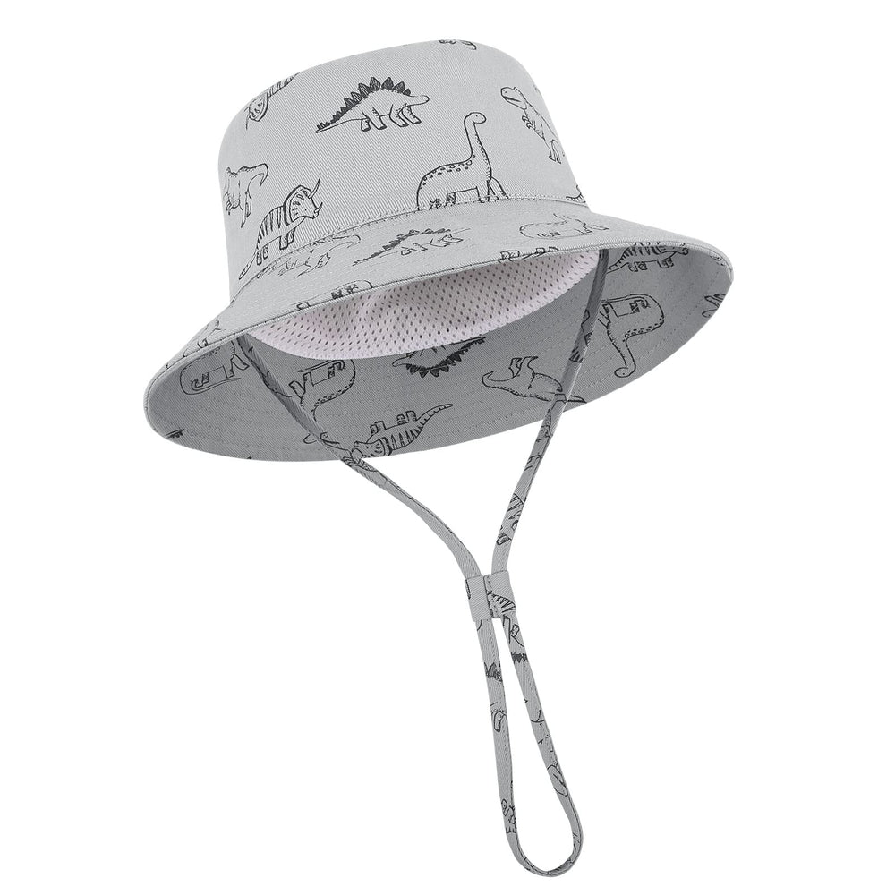 TOMEEK Baby Sun Hat Unisex Children's Summer Hat UV Protection Fishing Hat with Adjustable Drawstring Boys Girls Beach Hat
