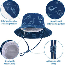 TOMEEK Baby Sun Hat Unisex Children's Summer Hat UV Protection Fishing Hat with Adjustable Drawstring Boys Girls Beach Hat View 3